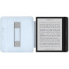 Giopuey coque compatible avec kobo libra colour/kobo libra 2, étui en cuir avec sangle, étui à rabat [coque arrière transparente