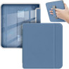 Giopuey coque compatible avec kobo libra colour/kobo libra 2, étui en cuir avec sangle, étui à rabat [coque arrière transparente
