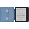 Giopuey coque compatible avec kobo libra colour/kobo libra 2, étui en cuir avec sangle, étui à rabat [coque arrière transparente