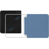 Giopuey coque compatible avec kobo libra colour/kobo libra 2, étui en cuir avec sangle, étui à rabat [coque arrière transparente