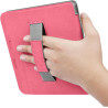 Giopuey coque compatible avec kobo libra colour/kobo libra 2, étui en cuir avec sangle, étui à rabat [coque arrière transparente