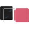 Giopuey coque compatible avec kobo libra colour/kobo libra 2, étui en cuir avec sangle, étui à rabat [coque arrière transparente