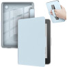 Giopuey coque compatible avec kobo clara colour/clara bw/clara 2e, étui en cuir avec sangle, étui à rabat [coque arrière transpa
