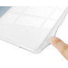 Giopuey coque compatible avec kobo clara colour/clara bw/clara 2e, étui en cuir avec sangle, étui à rabat [coque arrière transpa