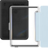 Giopuey coque compatible avec kobo clara colour/clara bw/clara 2e, étui en cuir avec sangle, étui à rabat [coque arrière transpa