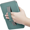 Giopuey coque compatible avec kobo clara colour/clara bw/clara 2e, étui en cuir avec sangle, étui à rabat [coque arrière transpa