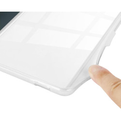 Giopuey coque compatible avec kobo clara colour/clara bw/clara 2e, étui en cuir avec sangle, étui à rabat [coque arrière transpa