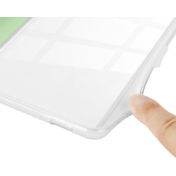 Giopuey coque compatible avec kobo clara colour/clara bw/clara 2e, étui en cuir avec sangle, étui à rabat [coque arrière transpa
