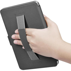 Giopuey coque compatible avec kobo clara colour/clara bw/clara 2e, étui en cuir avec sangle, étui à rabat [coque arrière transpa