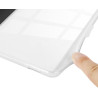 Giopuey coque compatible avec kobo clara colour/clara bw/clara 2e, étui en cuir avec sangle, étui à rabat [coque arrière transpa