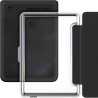 Giopuey coque compatible avec kobo clara colour/clara bw/clara 2e, étui en cuir avec sangle, étui à rabat [coque arrière transpa