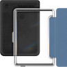 Giopuey coque compatible avec kobo clara colour/clara bw/clara 2e, étui en cuir avec sangle, étui à rabat [coque arrière transpa