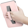 Giopuey coque compatible avec kobo clara colour/clara bw/clara 2e, étui en cuir avec sangle, étui à rabat [coque arrière transpa
