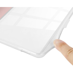 Giopuey coque compatible avec kobo clara colour/clara bw/clara 2e, étui en cuir avec sangle, étui à rabat [coque arrière transpa