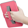 Giopuey coque compatible avec kobo clara colour/clara bw/clara 2e, étui en cuir avec sangle, étui à rabat [coque arrière transpa