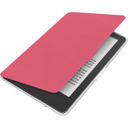 Giopuey coque compatible avec kobo clara colour/clara bw/clara 2e, étui en cuir avec sangle, étui à rabat [coque arrière transpa