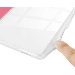Giopuey coque compatible avec kobo clara colour/clara bw/clara 2e, étui en cuir avec sangle, étui à rabat [coque arrière transpa