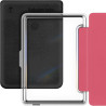 Giopuey coque compatible avec kobo clara colour/clara bw/clara 2e, étui en cuir avec sangle, étui à rabat [coque arrière transpa