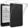 Coque pour Kobo Clara Colour/Clara BW + [2 Pièces] Verre Trempé, [Antichoc] Souple Silicone Transparente Protection Étui, Ultra 