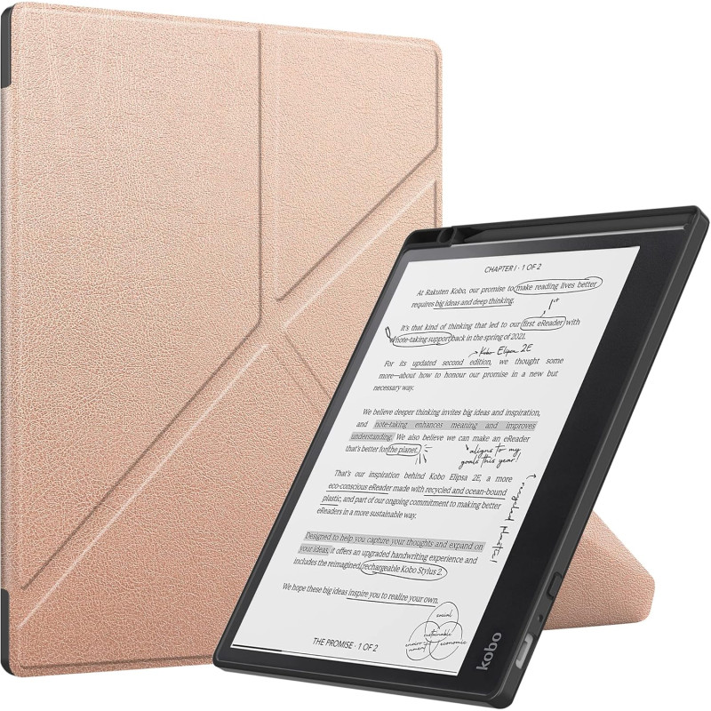 Acelie Coque Etui Housse de Protection pour Kobo Elipsa 2E 10.3 Pouces eReader 2023 avec Pen Support