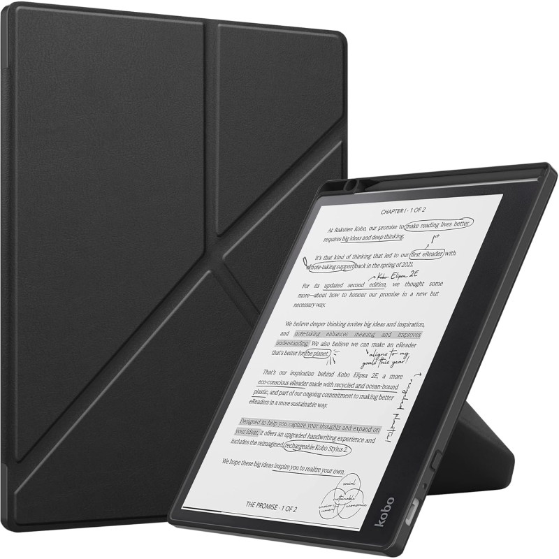 Acelie Coque Etui Housse de Protection pour Kobo Elipsa 2E 10.3 Pouces eReader 2023 avec Pen Support