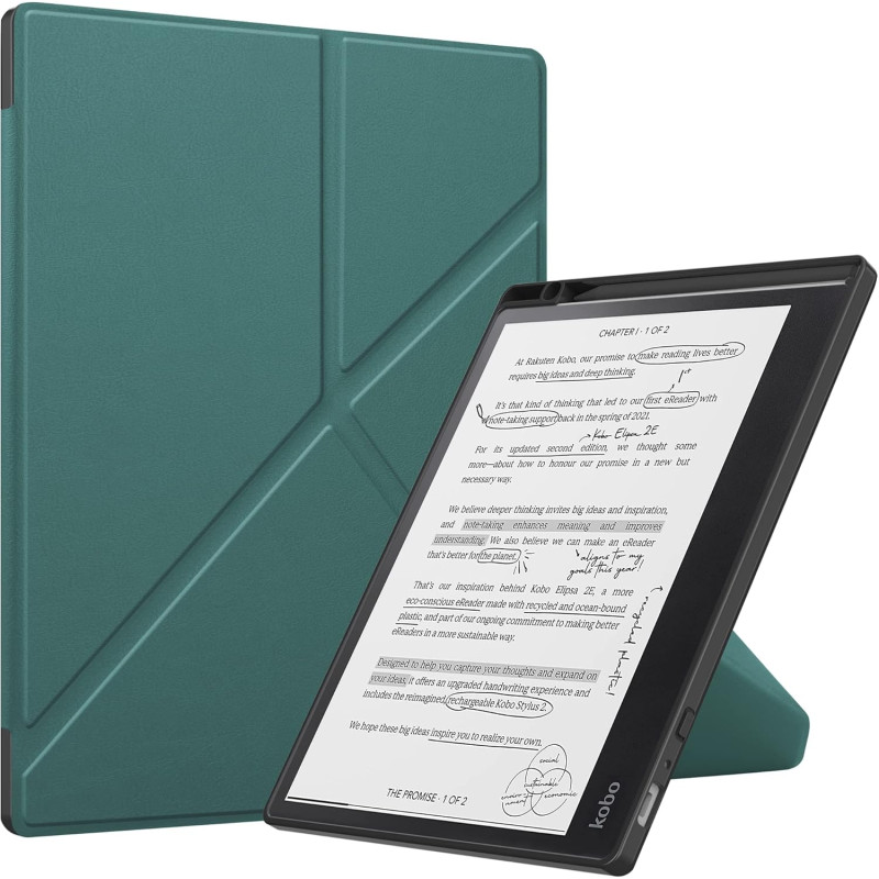 Acelie Coque Etui Housse de Protection pour Kobo Elipsa 2E 10.3 Pouces eReader 2023 avec Pen Support