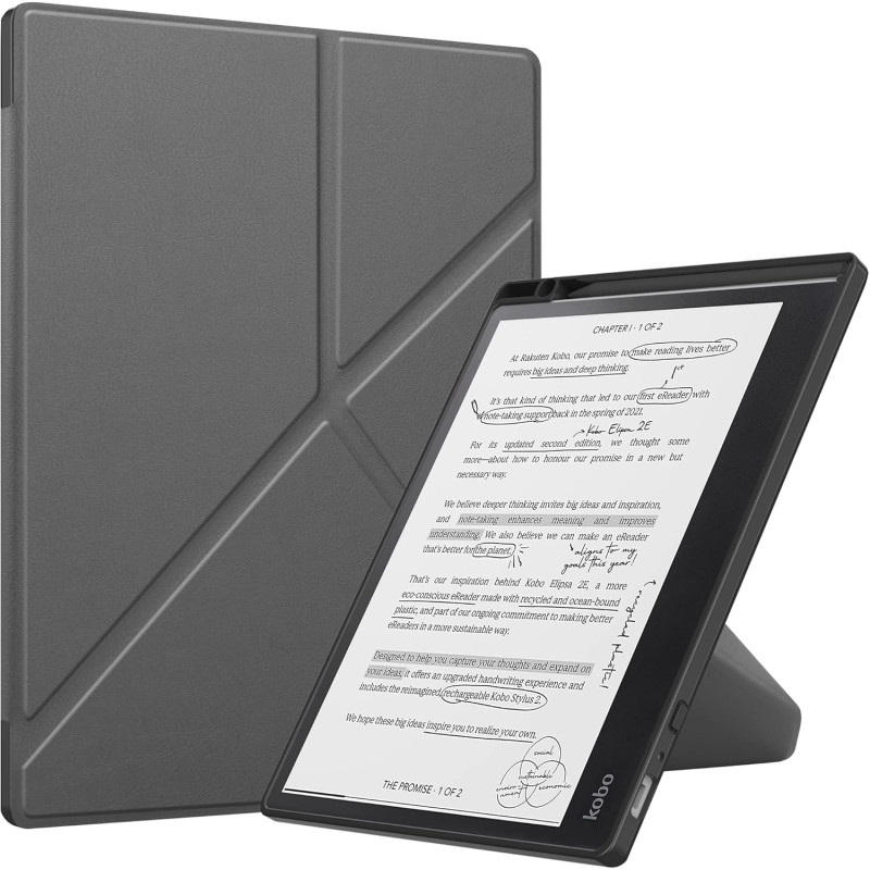 Acelie Coque Etui Housse de Protection pour Kobo Elipsa 2E 10.3 Pouces eReader 2023 avec Pen Support