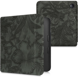 kwmobile Étui Compatible avec Kobo Libra 2 Coque - Étui à Rabat magnétique Tablette eReader Similicuir - Vert