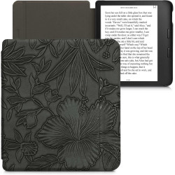 kwmobile Étui Compatible avec Kobo Libra 2 Coque - Étui à Rabat magnétique Tablette eReader Similicuir - Vert