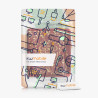 Kwmobile étui compatible avec kobo libra 2 coque - étui à rabat magnétique tablette ereader similicuir - jaune-orange-rouge