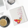 kwmobile Étui Compatible avec Kobo Libra 2 Coque - Étui à Rabat magnétique Tablette eReader Similicuir - Multicolore-Fuchsia-Bla