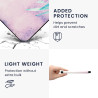 kwmobile Étui Compatible avec Kobo Libra 2 Coque - Étui à Rabat magnétique Tablette eReader Similicuir - Violet-Turquoise-Violet