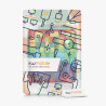 kwmobile Étui Compatible avec Kobo Libra 2 Coque - Étui à Rabat magnétique Tablette eReader Similicuir - Multicolore-Vert-Bleu