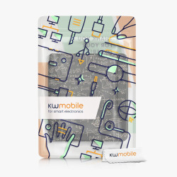 kwmobile Étui Compatible avec Kobo Libra 2 Coque - Étui à Rabat magnétique Tablette eReader Similicuir - Vert-Jaune