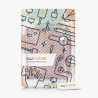 kwmobile Étui Compatible avec Kobo Libra 2 Coque - Étui à Rabat magnétique Tablette eReader Similicuir - Rose Clair-Noir