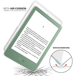 MEMELOKA Coque pour Kindle 2024/2022 (6 Pouces) + 2 Pièces Verre Trempé, Ultra Mince Housse de Protection TPU Souple[Anti-Rayure