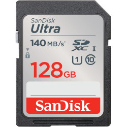 SanDisk Ultra 128 Go SDXC UHS-I carte, avec jusqu'à 140 Mo/s