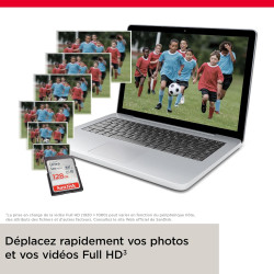 SanDisk Ultra 128 Go SDXC UHS-I carte, avec jusqu'à 140 Mo/s