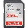 SanDisk 256 Go Ultra SDXC Carte, avec jusqu'à 150 Mo/s, homologuée A1, UHS-I carte, Classe 10, U1