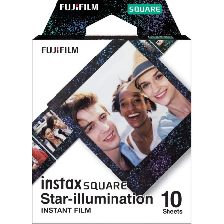 Instax 16633495 Lot de 10 Films Carrés pour Eclairage Ã‰toilé