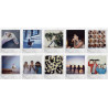 Fujifilm instax 16656473 square film, blancmarble, lot de 10 tirs