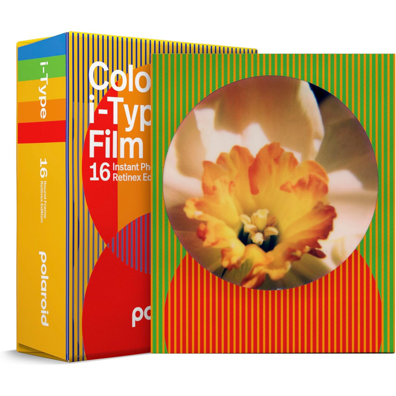 Polaroid 6285 Lot de 2 Films colorés Type I Cadre Rond Édition Retinex 16 Photos