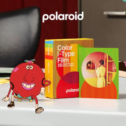 Polaroid 6285 Lot de 2 Films colorés Type I Cadre Rond Édition Retinex 16 Photos