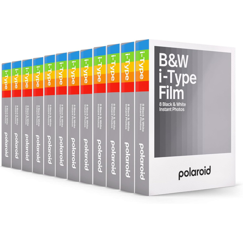 Polaroid Film N&B pour i-Type - 12 Pack