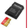 SanDisk Extreme 128 Go microSDXC, Carte micro sd + adaptateur SD, UHS-I V30, jusqu'à 190 Mo/s, pour votre smartphone, caméra d'a