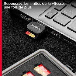 SanDisk Extreme 2 To microSDXC, Carte micro SD + adaptateur SD, (Pour Smartphones, Action Cams et Drones, Vitesse jusqu'à 240 MB