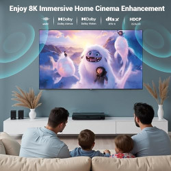 Etseinri Câble HDMI 2.1 2M, Certifié 10K 8K 4K Câble HDMI® Ultra Haute Vitesse 4K 240Hz 165Hz 120Hz 8K 60Hz 48Gbps HDCP 2.3 Dolb