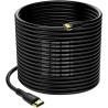 4K câble HDMI 20m(HDMI 2.0,18gbps) ultra rapide plaqué connecteur,retour Audio Ethernet,vidéo 4k@60hz Fullhd1080p 3D compatible 