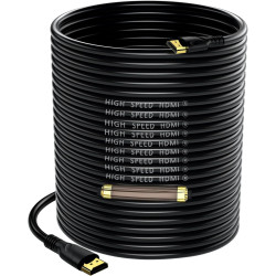4K câble HDMI 30m(HDMI 2.0,18gbps) ultra rapide plaqué connecteur,retour Audio Ethernet,vidéo 4k@60hz Fullhd1080p 3D compatible 