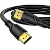 4K câble HDMI 7m(HDMI 2.0,18gbps) ultra rapide plaqué connecteur,retour Audio Ethernet,vidéo 4k@60hz Fullhd1080p 3D compatible H